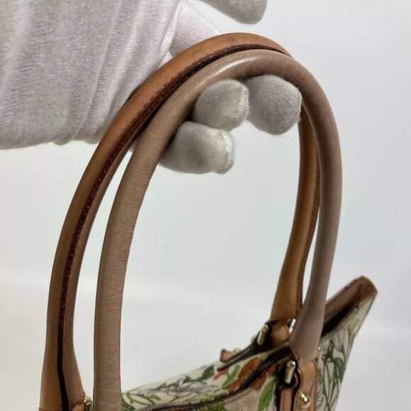 GUCCI Flora floral pattern flower Shoulder Bag Canvas/Leather Multicolore - Picture 5 of 15